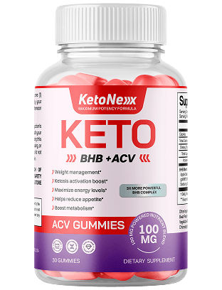 KetoNex KETO BHB + ACV Gummies – official bottle, 30 gummies